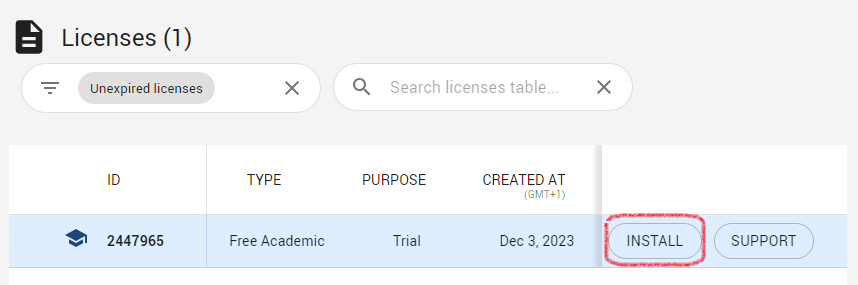 copy license
